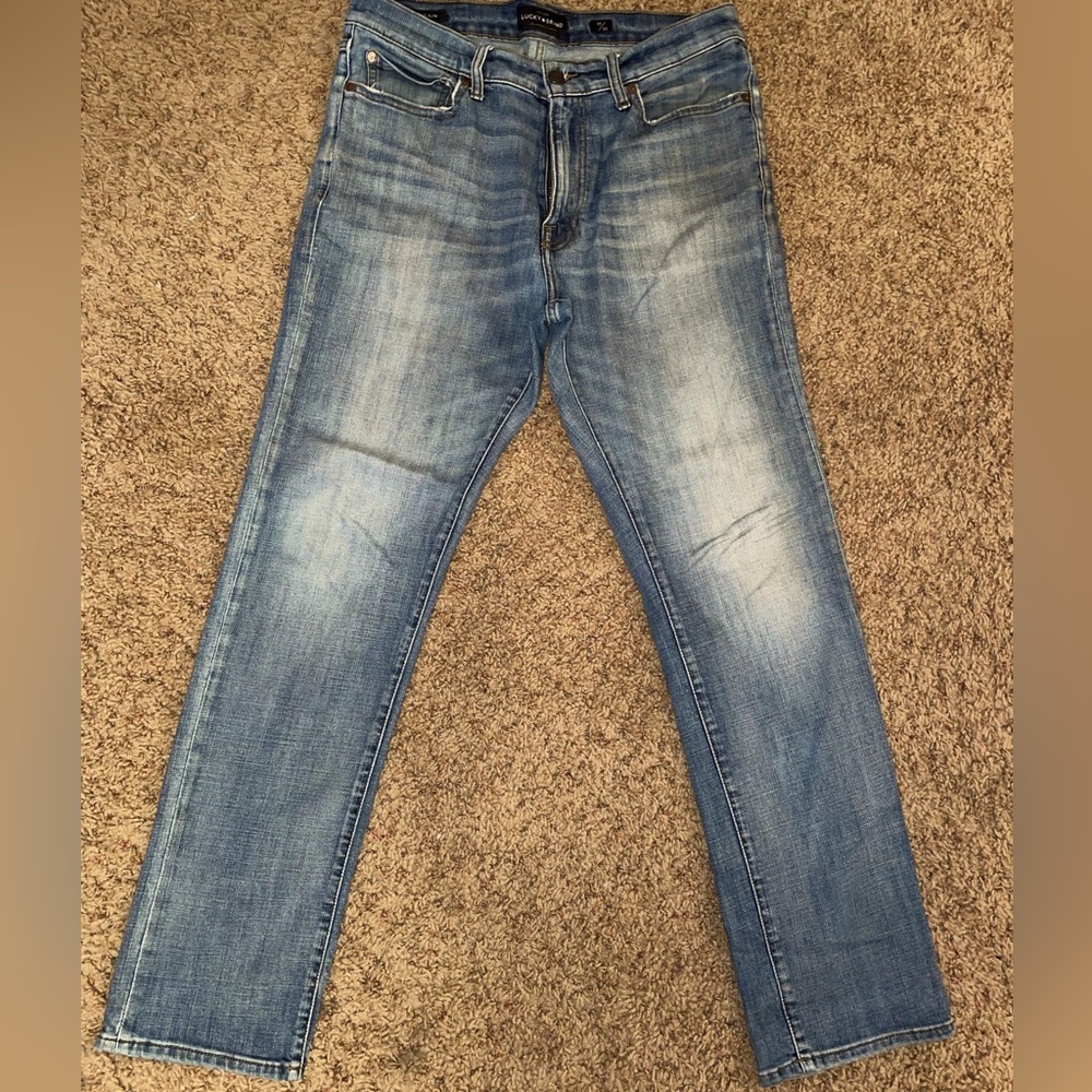 Lucky Brand Men’s Jeans 410 Athletic Slim Medium Blue 34 x 32